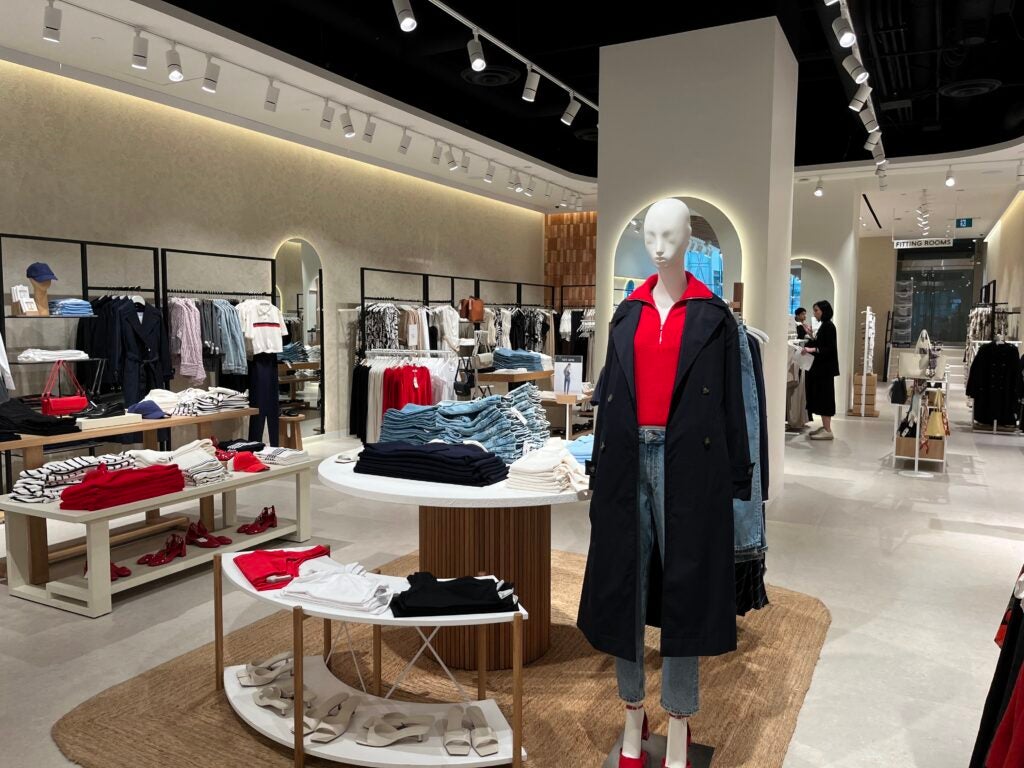 Interior of Mango Store at One Bloor East